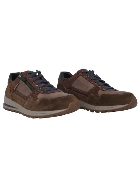 Sneakersy Mephisto skórzane brązowe