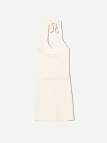 Bershka Obleka ecru