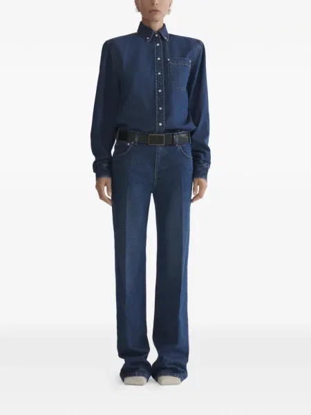 Pantaloni Mugler albastru
