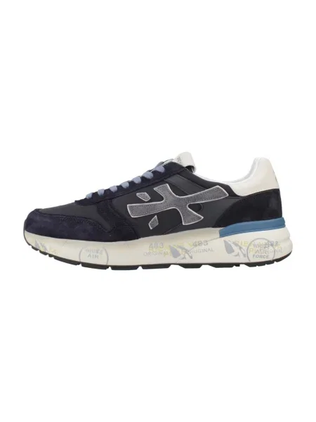 Premiata Sneakers MICK cu adaos de piele albastru