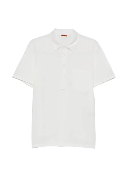 Tricou polo Barena alb