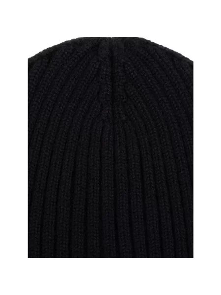 Czapka Moncler wełniana czarna