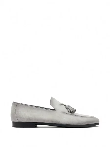 Pantofi loafer Magnanni din piele de căprioară gri
