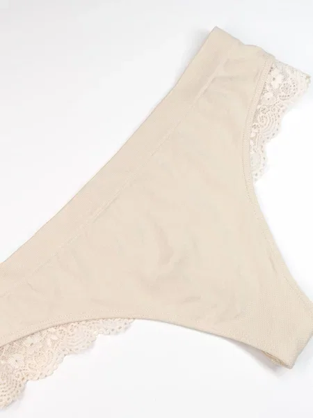 ISSA Plus Труси без підкладки бежевий