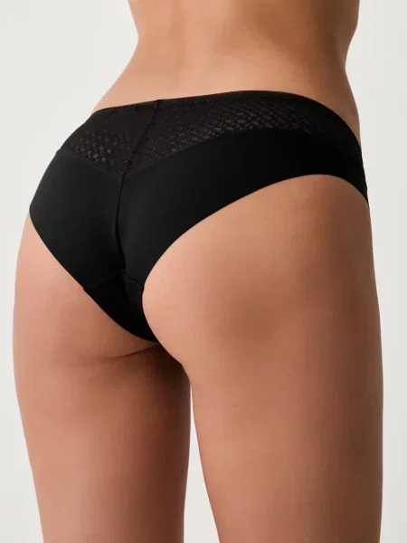 BOSS nohavičky dámske BRIEF_B LACE čierna