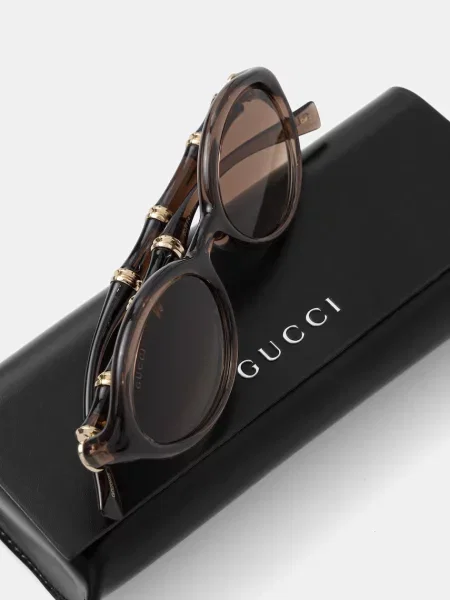 Gucci okulary przeciwsłoneczne brązowe