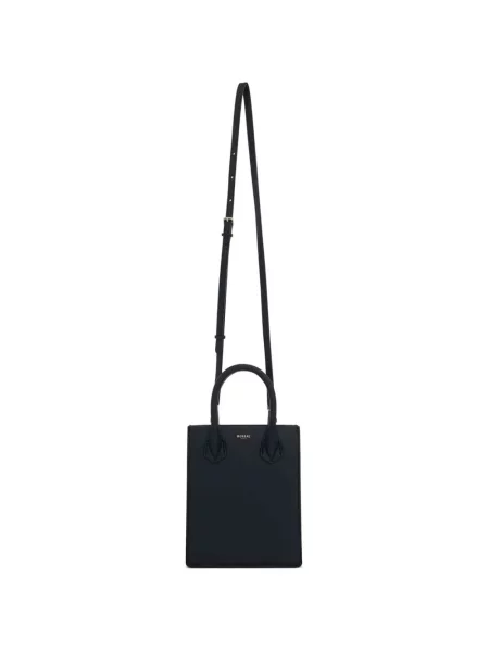 Kožna shopper torbica Moreau crna