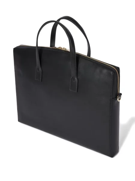 Geantă pentru laptop Paul Smith cu dungi negru