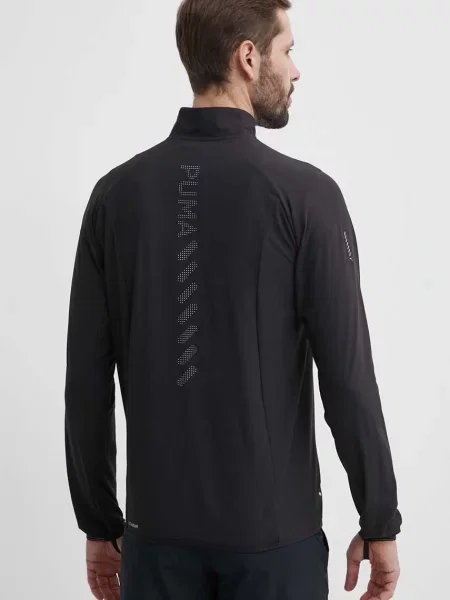 Puma kabát futáshoz Elite Ultraweave átmeneti fekete