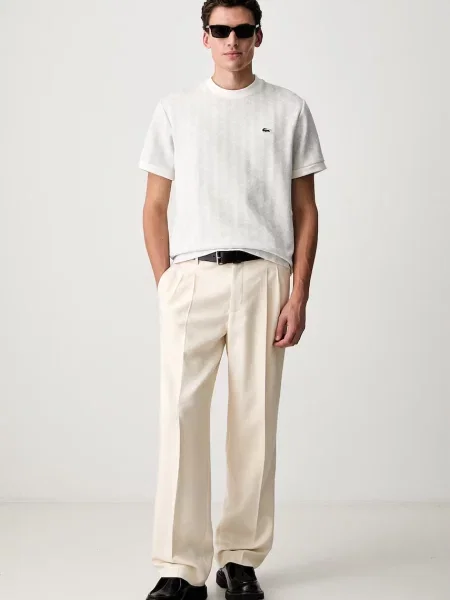 Lacoste Tricou Bej gri