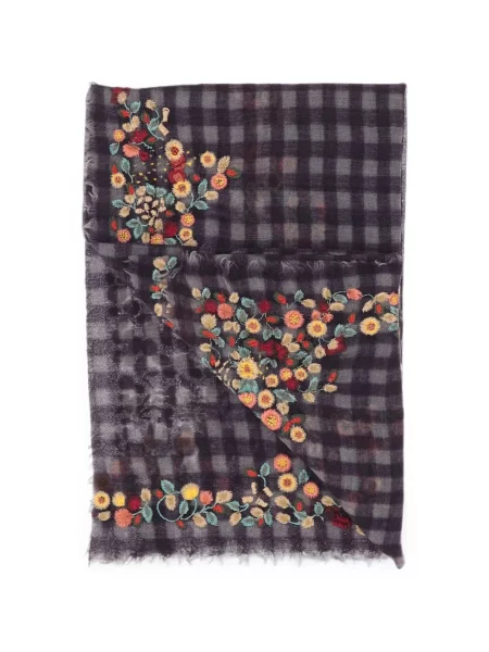 Fular Faliero Sarti cu model floral violet