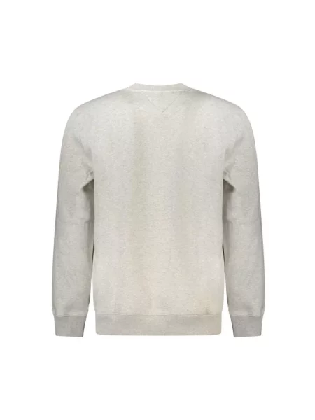 Bluza Tommy Jeans z dekoltem w serek szara