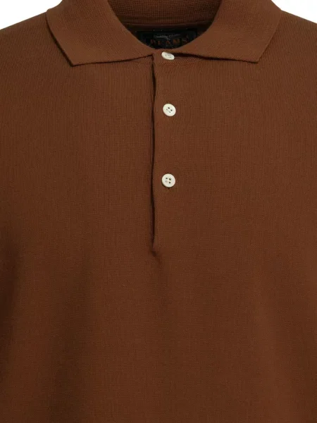 Scurt tricou polo Beams Plus maro