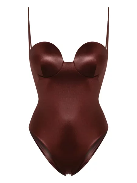 Costum de baie Magda Butrym retro maro
