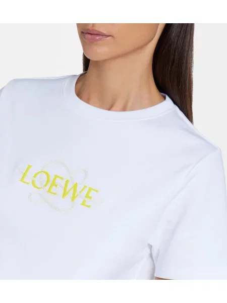 Džerzej tričko Loewe s autogramom biela