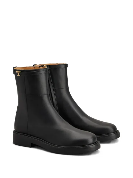 Cizme scurte Tod's din piele negru