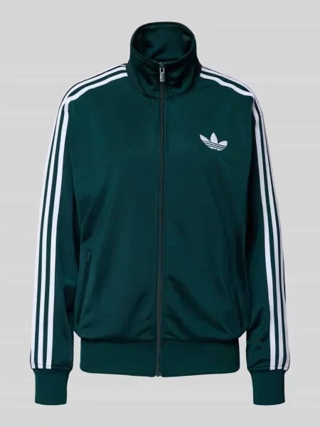 Bluza rozpinana ze stójką Adidas Originals zielona
