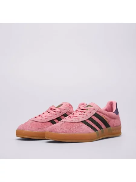 Tenisice od brušene kože adidas Originals Gazelle Indoor ružičasta