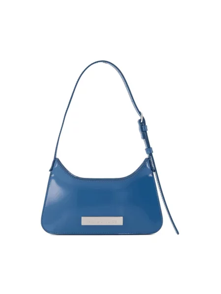 Torebka Acne Studios skórzana niebieska