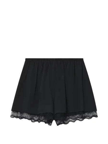 Krajkové kraťasy Simone Rocha s mašlí černé