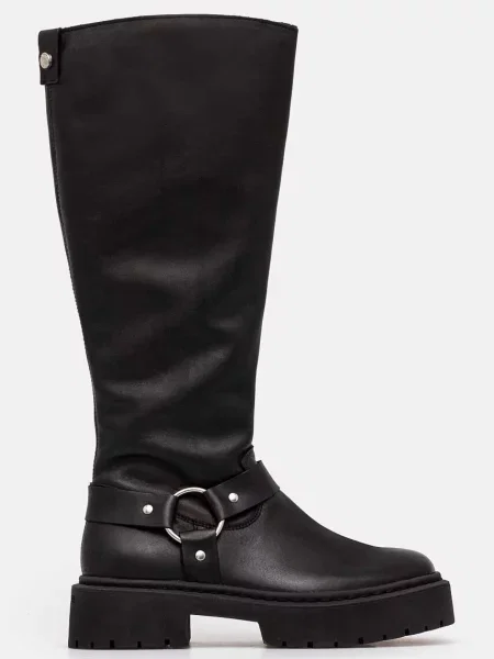 Утепленные сапоги Steve Madden черные