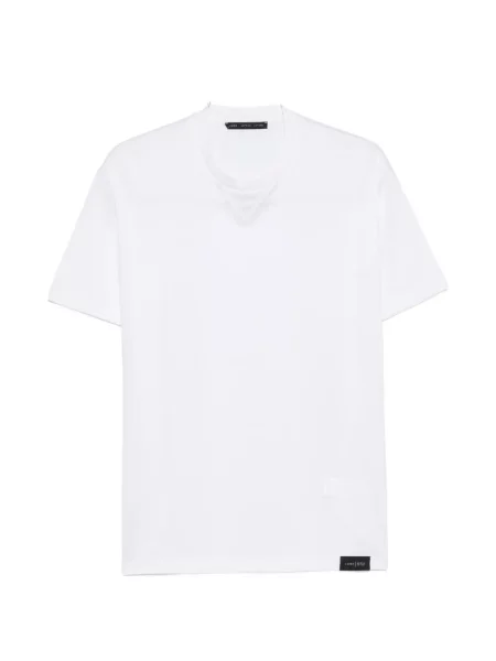 Tricou Low Brand cu decolteu rotund alb