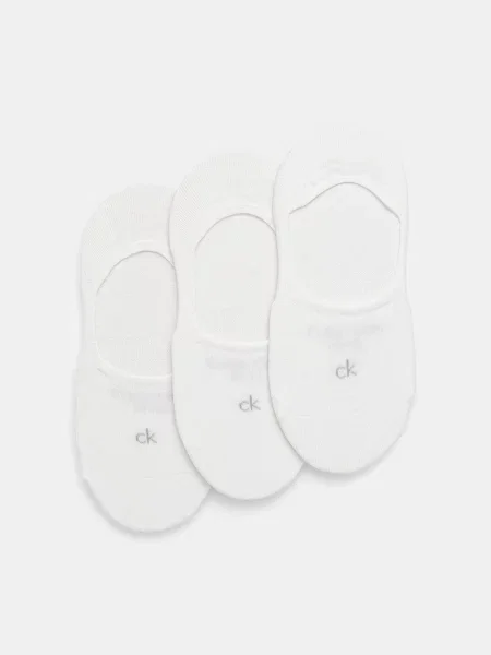 Къси чорапи Calvin Klein 3 чифта бяло