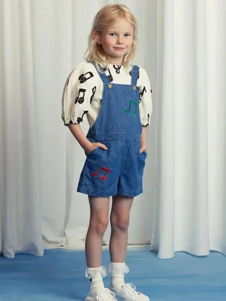 Детский джинсовый комбинезон Mini Rodini