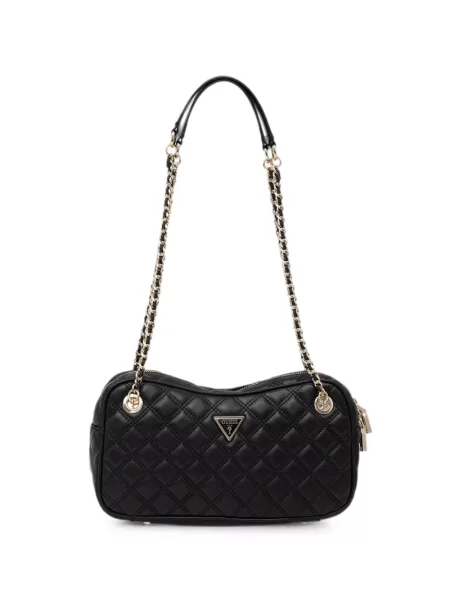Ватиран чанта Guess с автограф черно