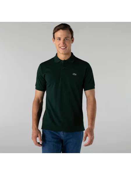 Lacoste Koszulka Polo Oryginał Petit Piqué niebieska
