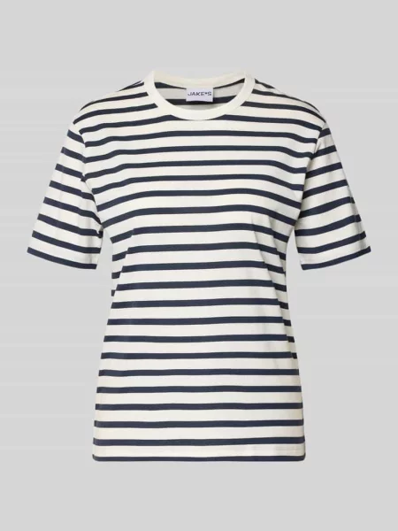 T-shirt z okrągłym dekoltem Jake*s Casual granatowa