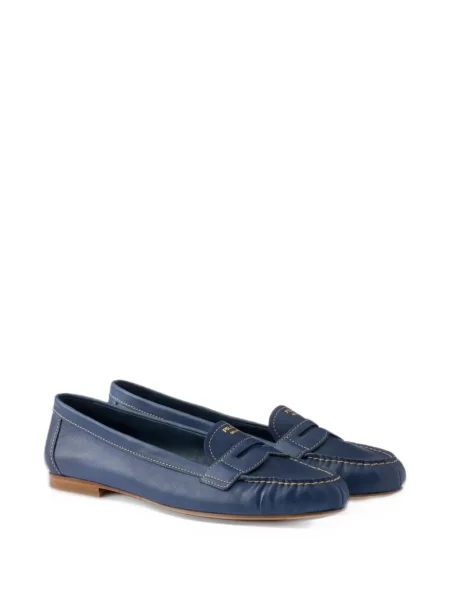 Kožené loafers Prada modré
