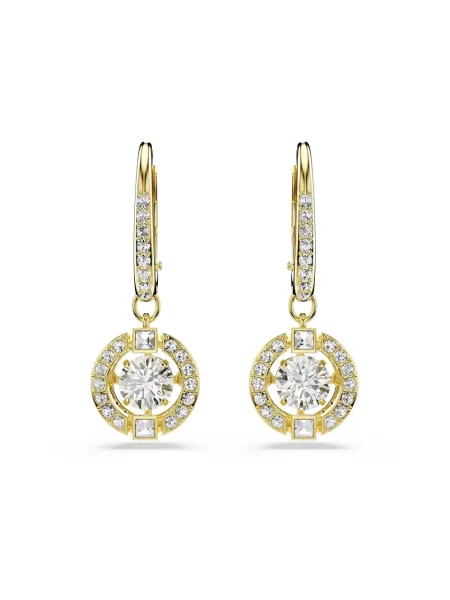 Swarovski kolczyki pozłacane z cyrkonią UNA żółte