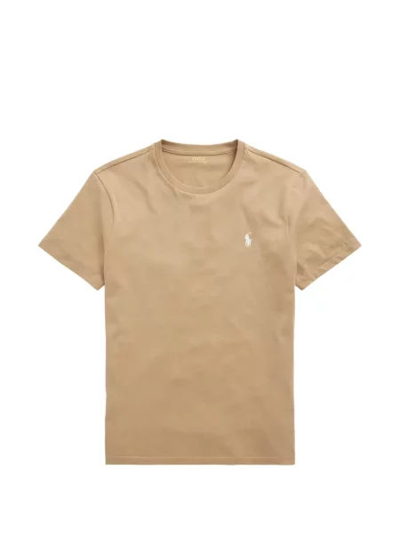 Λινό ριγέ polo Polo Ralph Lauren με κέντημα πράσινο