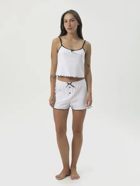 Піжама OVA OVA бавовна/еластан білий