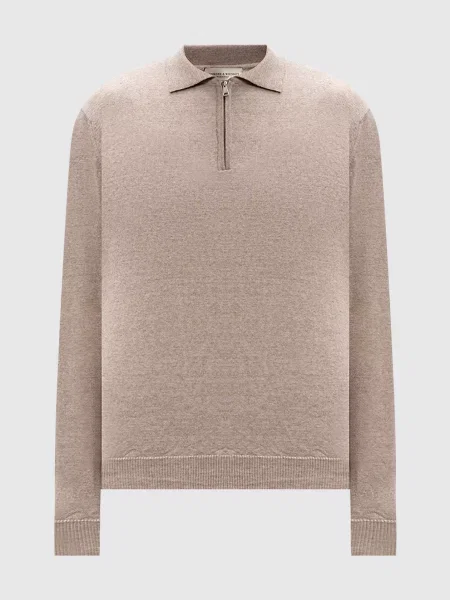 Шерстяное поло Cashmere&whiskey бежевое
