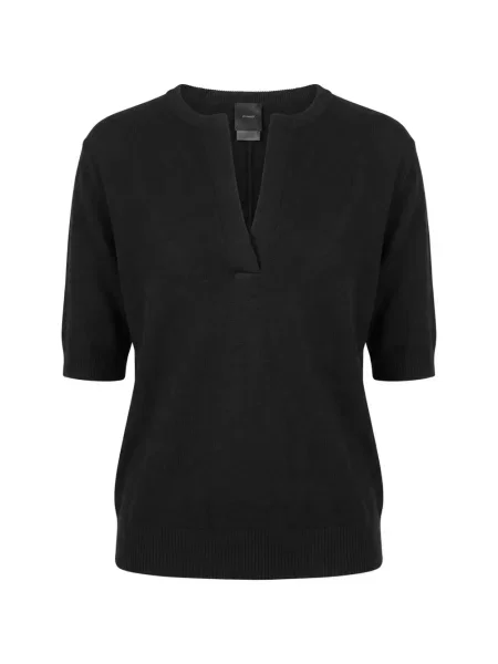 Scurt pulover Pinko de lână negru