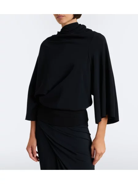Top Rick Owens drapat negru