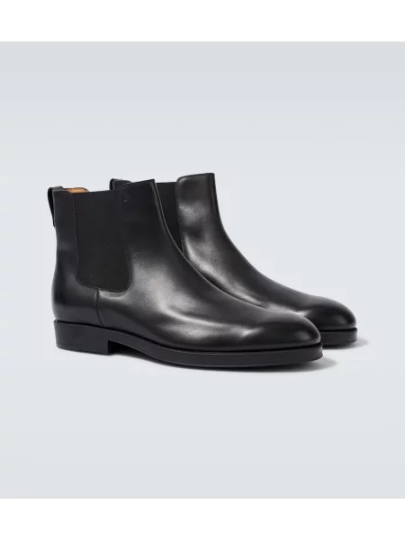 Botine chelsea Tod's din piele negru