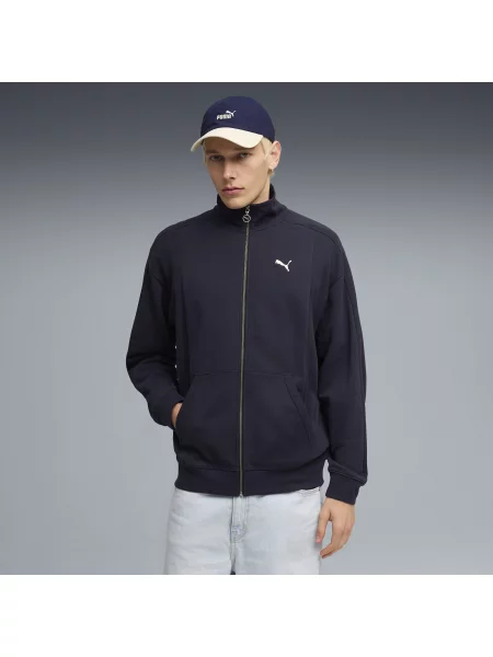 Bluza dresowa o luźnym kroju PUMA Class Akcesoria S niebieski