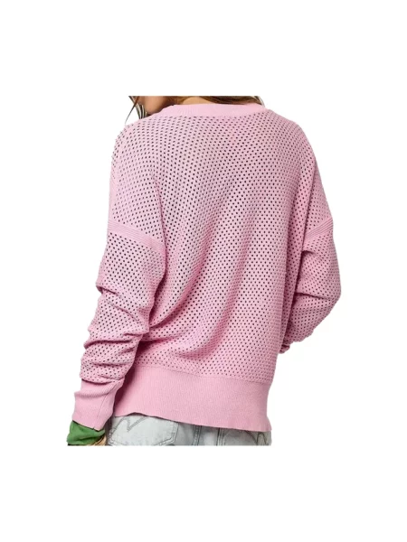 Dzianinowy sweter Kaporal różowy