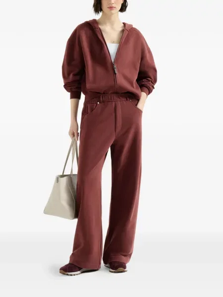 Top Brunello Cucinelli din material terry roșu