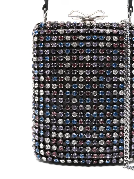 Geantă Self-portrait de cristal negru