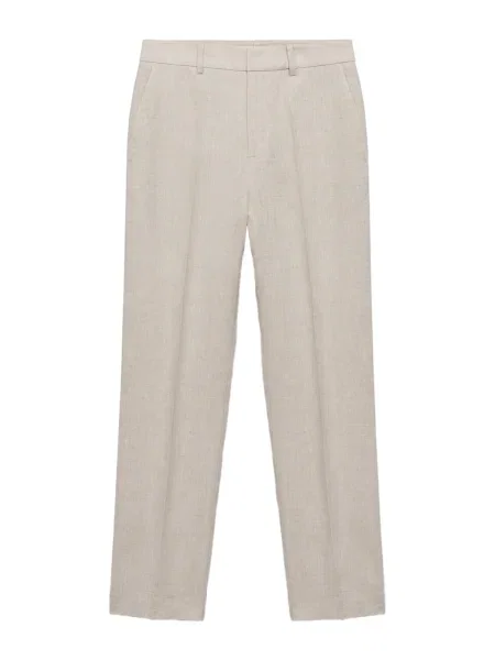 MANGO Pantaloni cu dungă Boreli grej