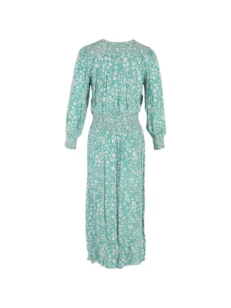Rochie maxi Rixo cu model floral cu imagine de costum verde