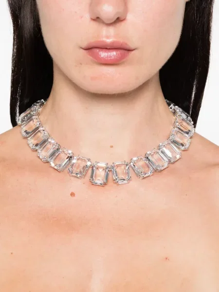 Colier Swarovski argintiu