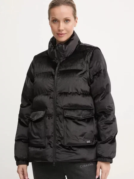 Kurtka Emporio Armani Train Athletic Velour Extra Padded black czarna