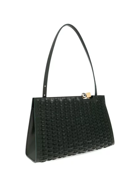 Geantă shopper Jacquemus din piele verde