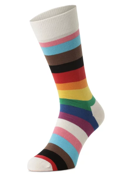 Skarpety z pride edition nadrukiem Happy Socks białe