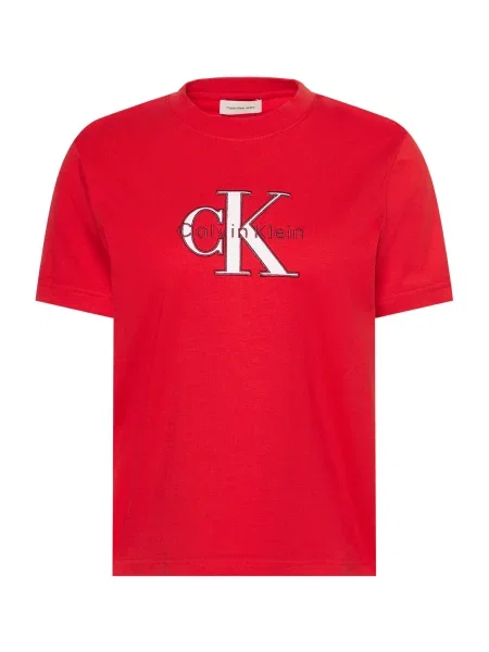 Calvin Klein Jeans Tricou HERO CLASSIC roșu / roșu vin alb